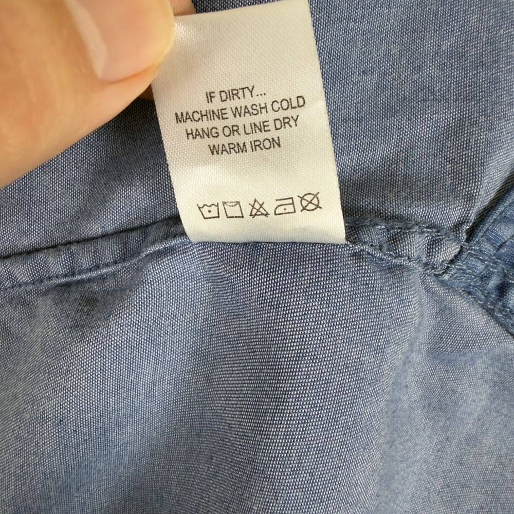 Tradlands Blue Lightweight Button Down - Women's S‎ - Picture 8 of 8